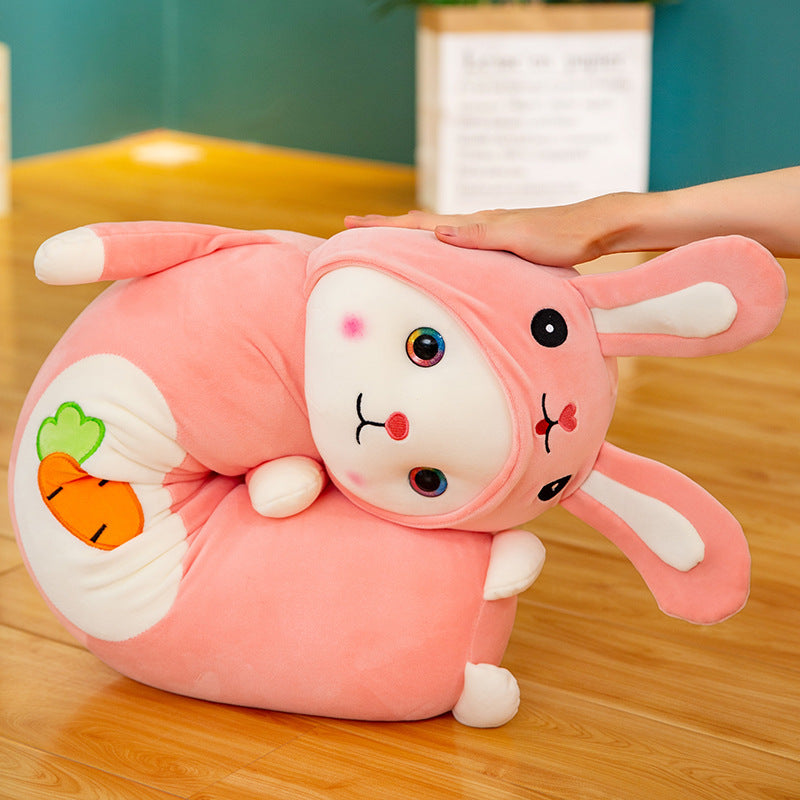Long Stuffed Rabbit Long Rabbit Stuffed Animal | Cuddly Bunny Plush for Sleep – Big Squishies