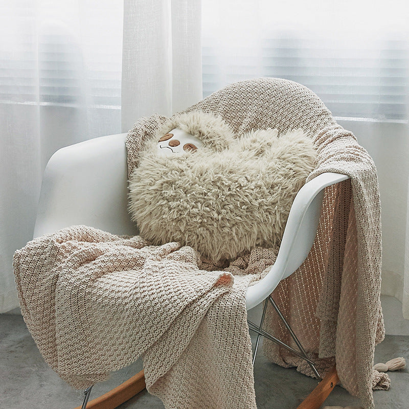 Fluffy Jungle Sloth Plush Cushion