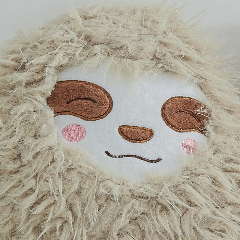 Fluffy Jungle Sloth Plush Cushion