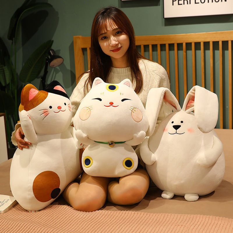 Funny Lucky Cat Stuffed Toys Big Squishies
