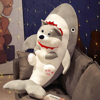 Cat And Dog In The Shark Stuffed Toys