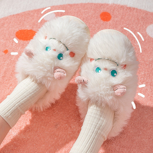 Fluffy Warm Cartoon Slippers
