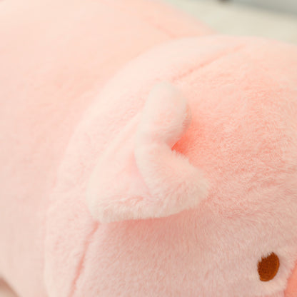 Fluffy Pink Pig Plush Toy