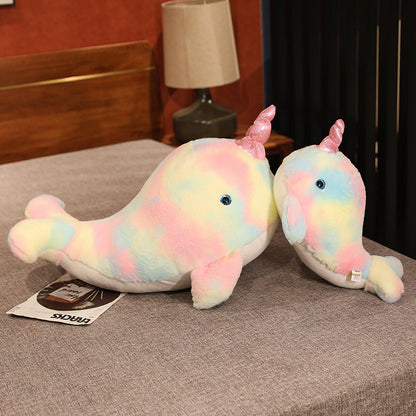 Rainbow Narwhal Plush Toy