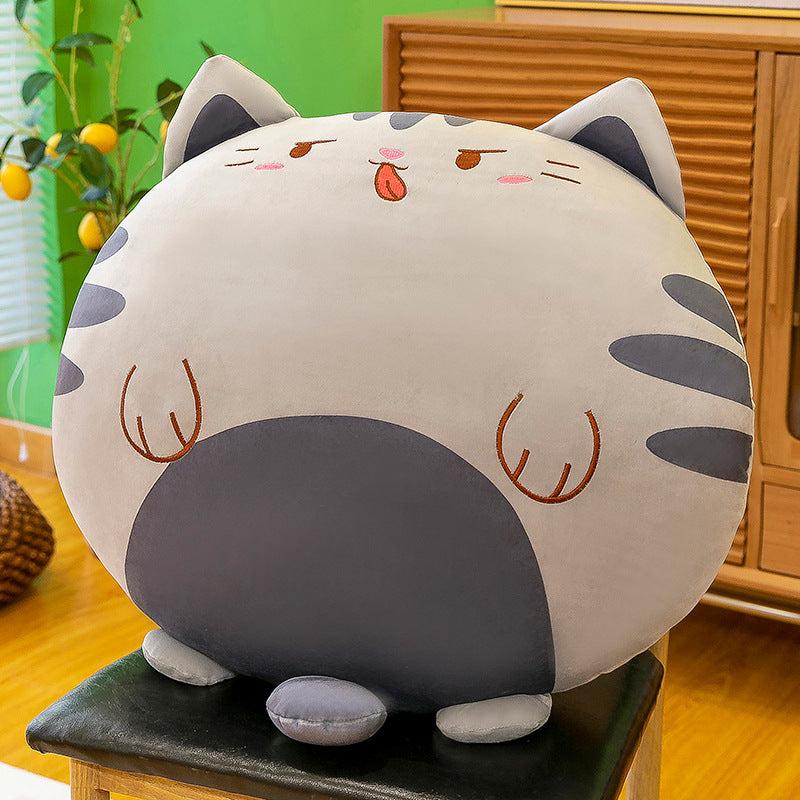 Cookie Cat Round Plush Cushion