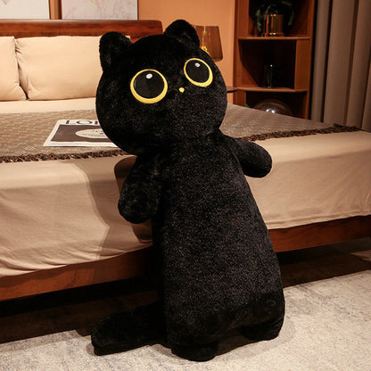 Black cat pillow plush toy