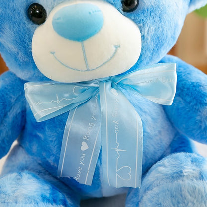 Tie-Dye Blue Stuffed Bear