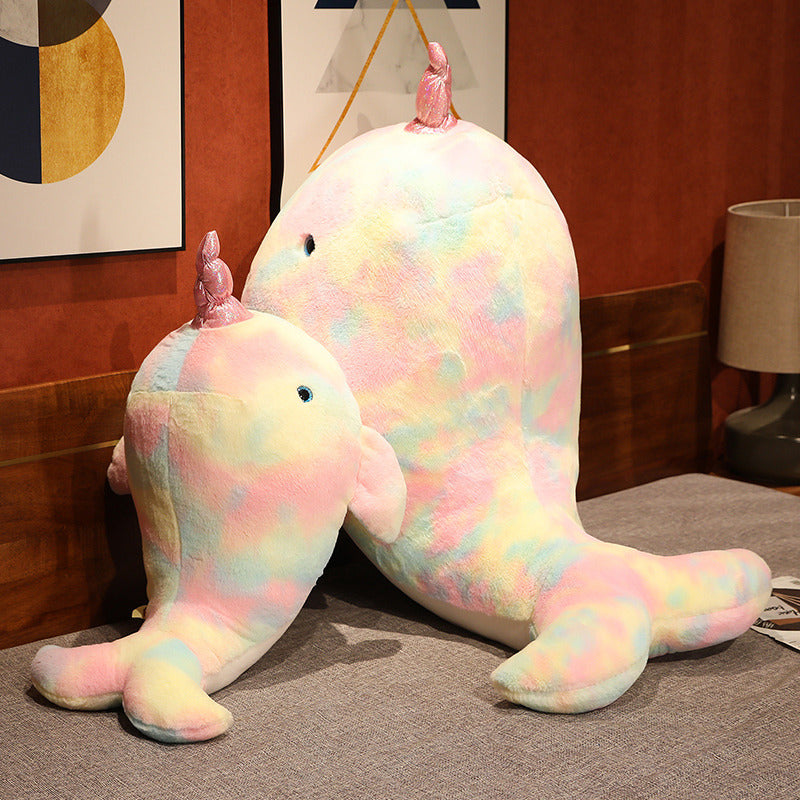 Rainbow Narwhal Plush Toy