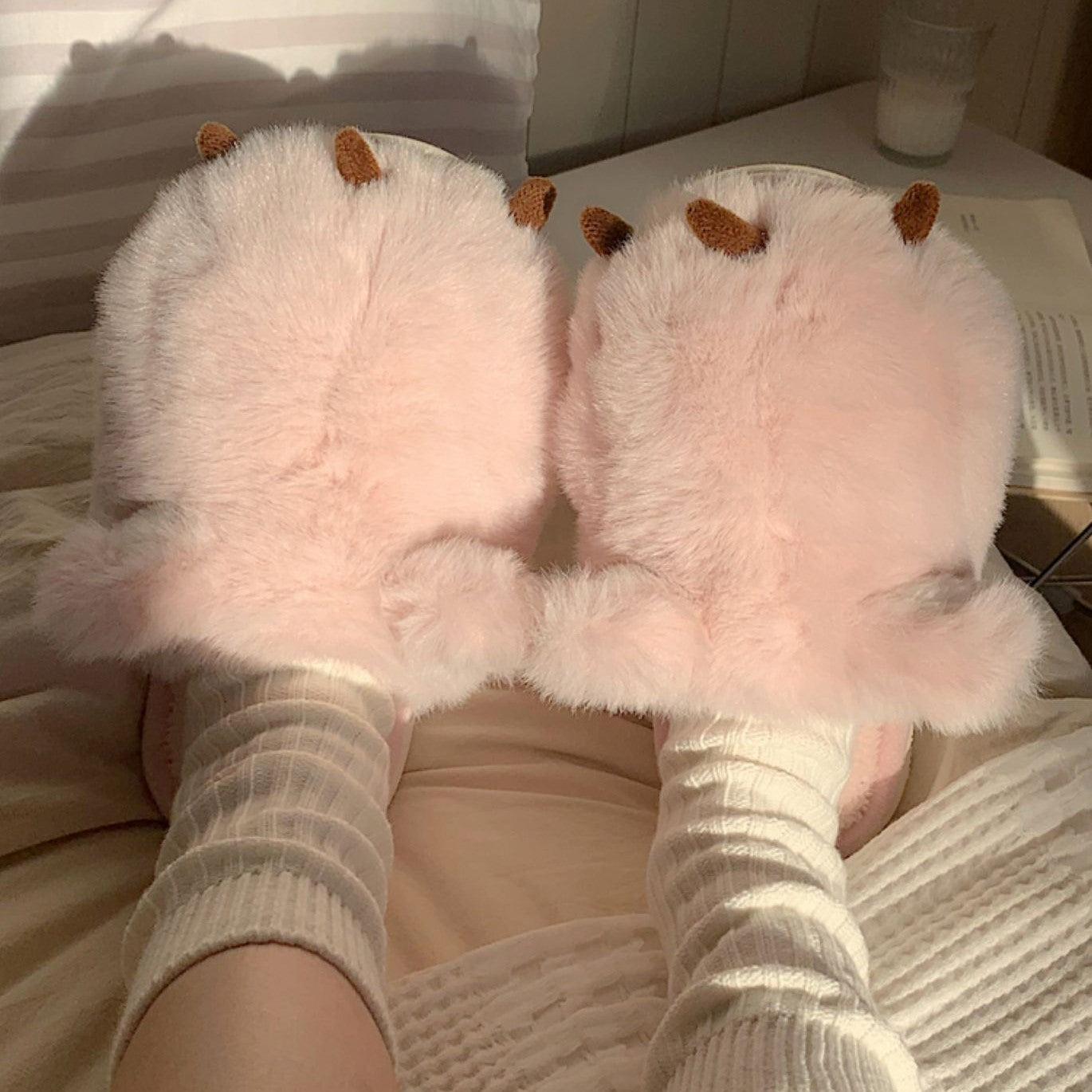Fluffy Cat Claw Slippers Big Squishies
