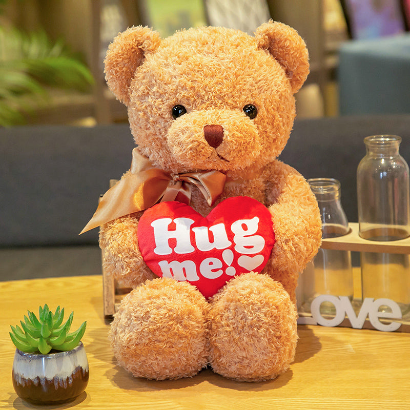 Plush Bear with Plush Love Heart